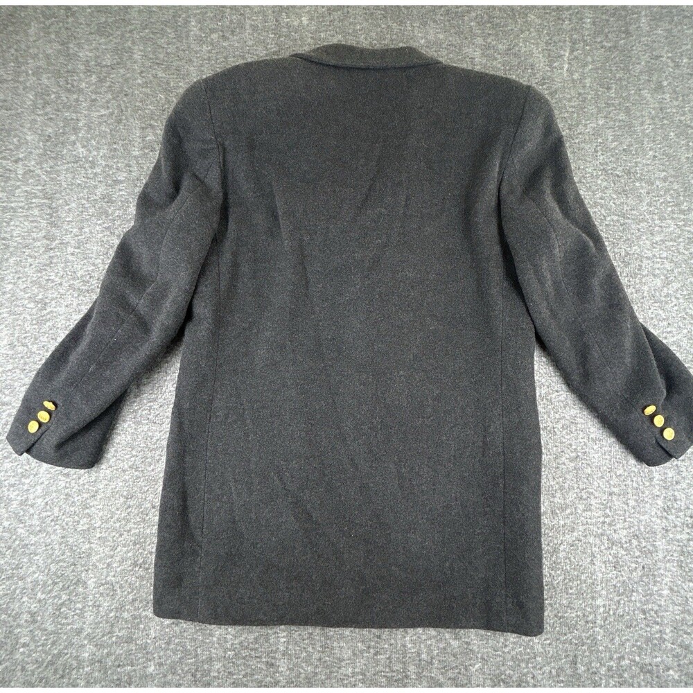 VTG 90s Ann Freedberg Mark Shale Blazer Womens Sz 6 Gray Wool Blend Made In USA - Picture 7 of 11